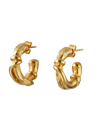 Alighieri Gold Earrings Cats Cradle