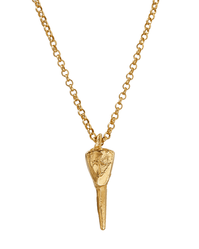 alighieri 24kt gold plated votive talisman necklace