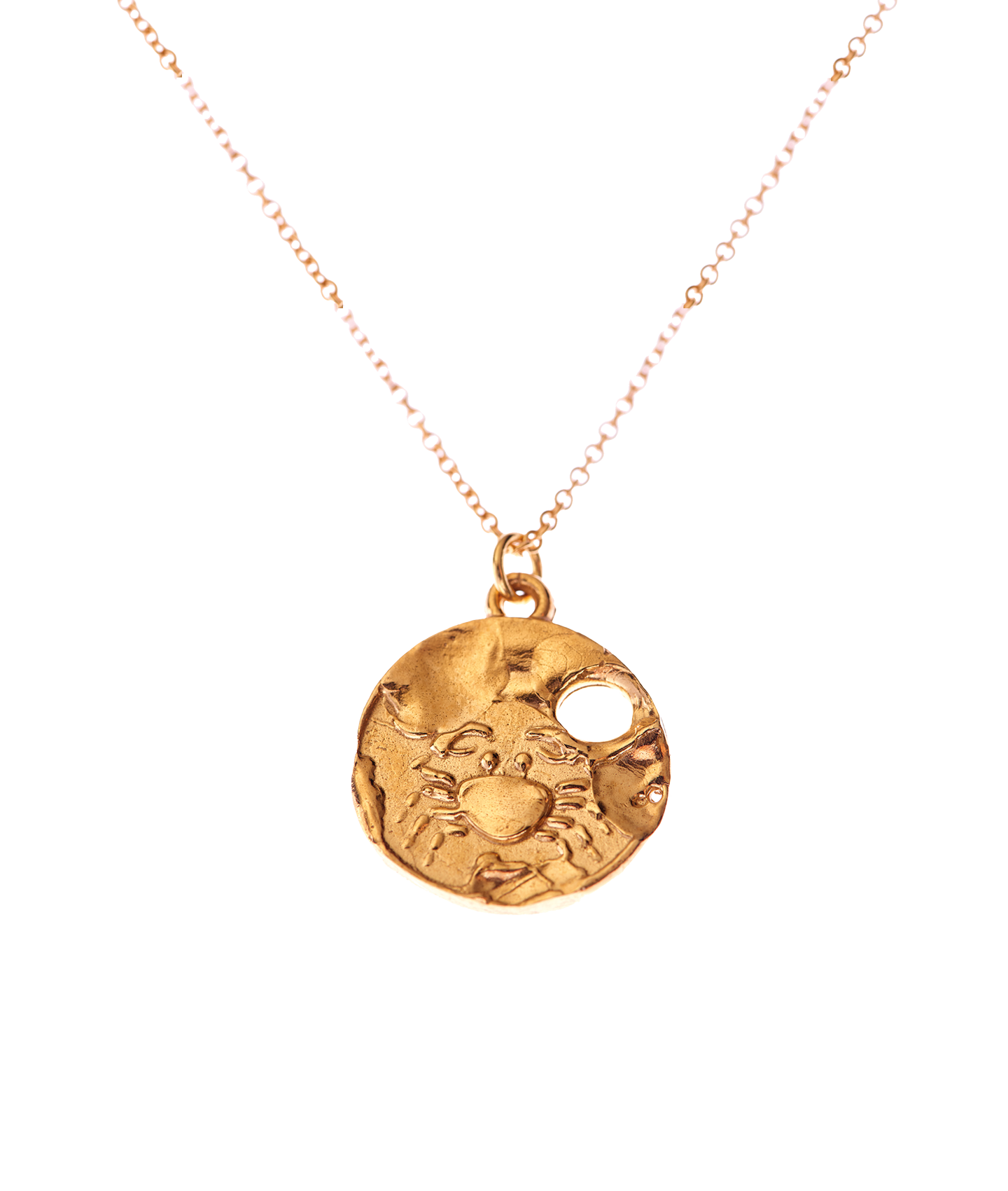 Cancer Necklace | 9k Gold Zodiac Pendant | Alighieri