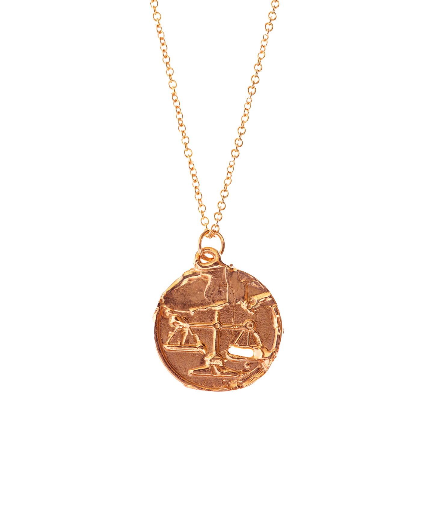 Alighieri（アリギエーリ）　24K ブロンズネックレス Libra Necklace | 24k Gold-Plated Zodiac Pendant | Alighieri