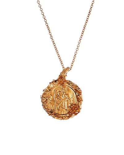 Alighieri St Christopher Medallion Necklace