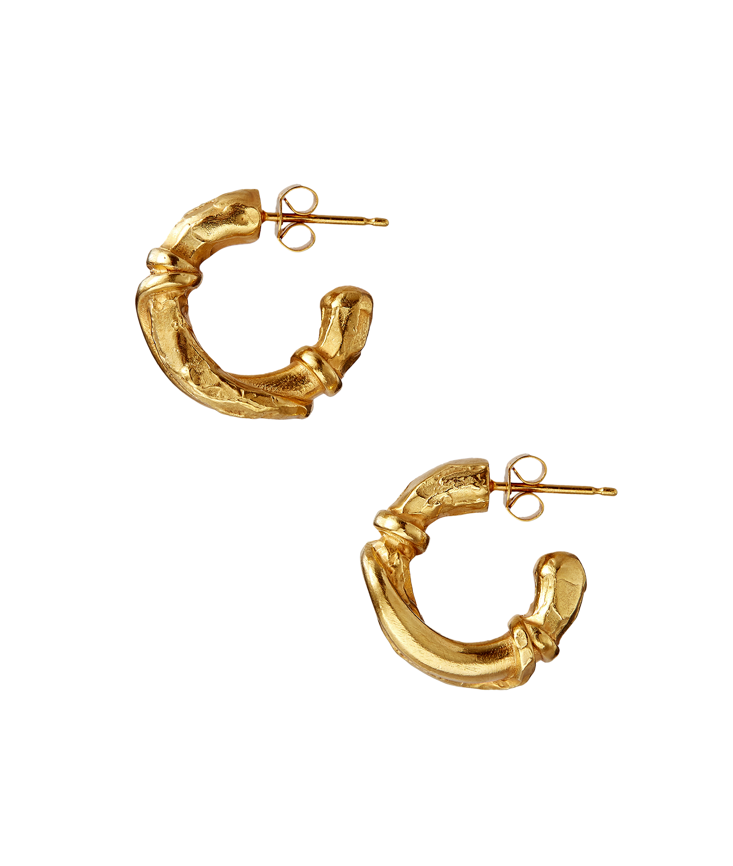 Alighieri Gold Earrings Cats Cradle Side Detail