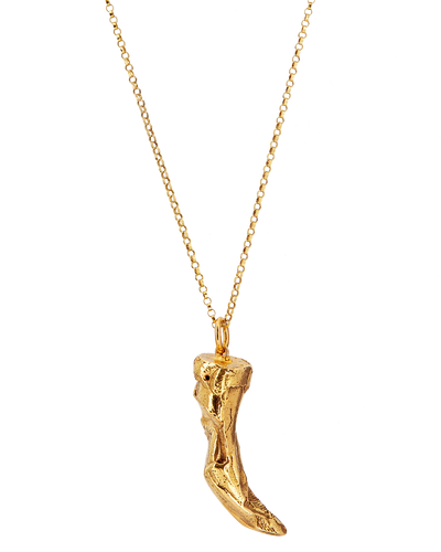 Alighieri Gold Necklace Feline Majesty Detail