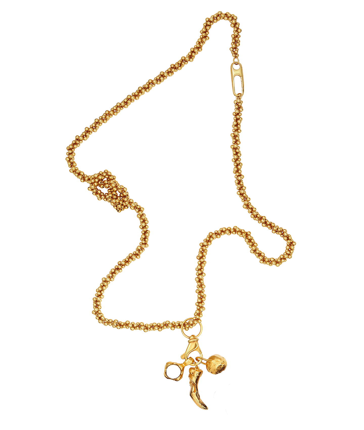 Alighieri Gold Necklace Feline Trio