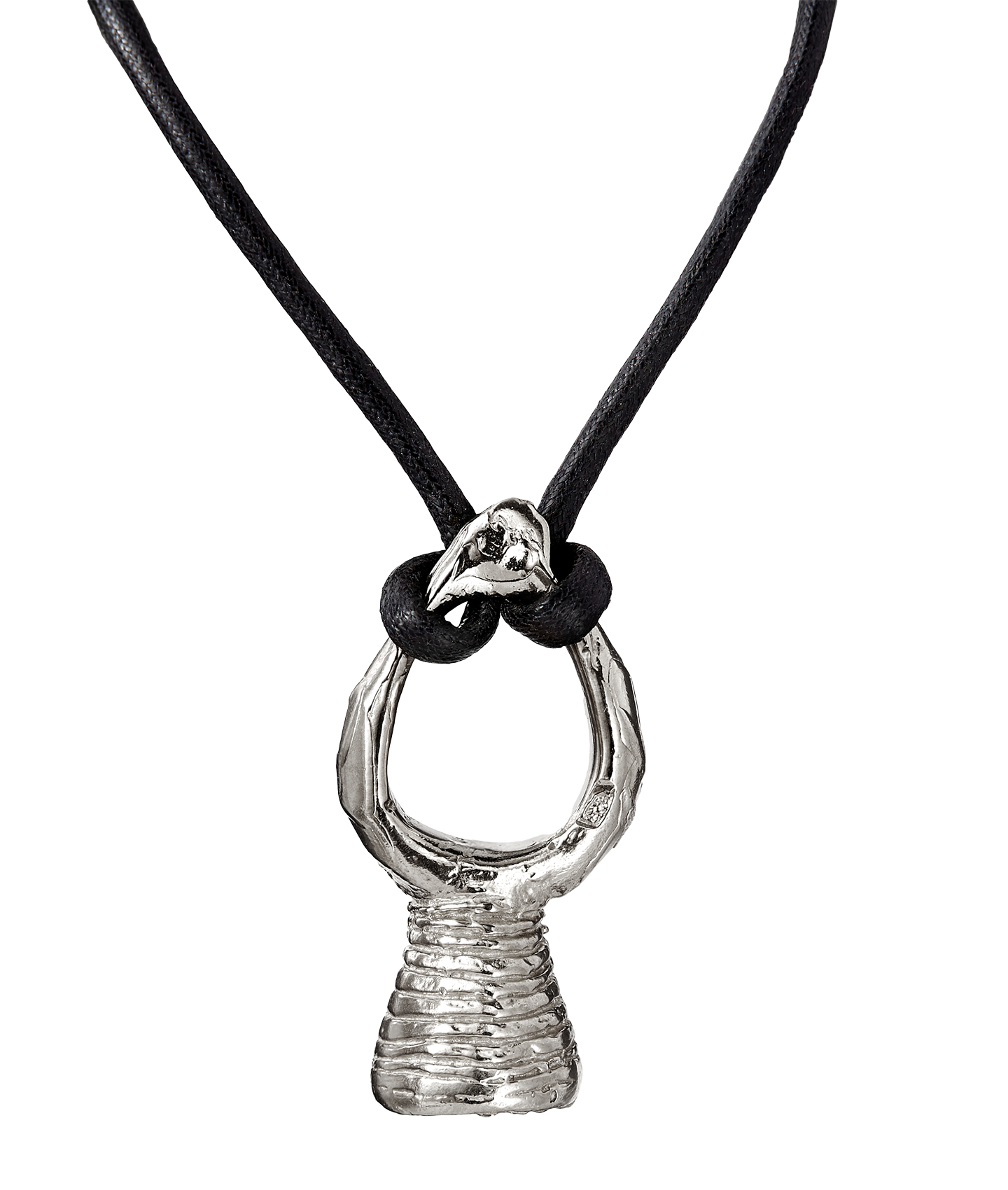 Alighieri Silver Necklace Hidden Reflection Detail 
