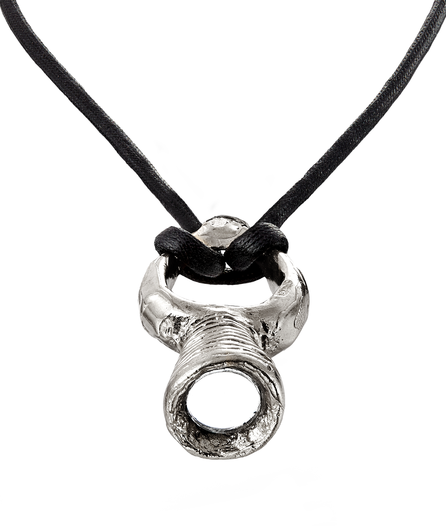 Alighieri Silver Necklace Hidden Reflection Detail