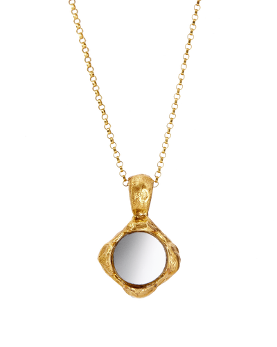 Alighieri Gold Necklace Pool of Confidence Detail