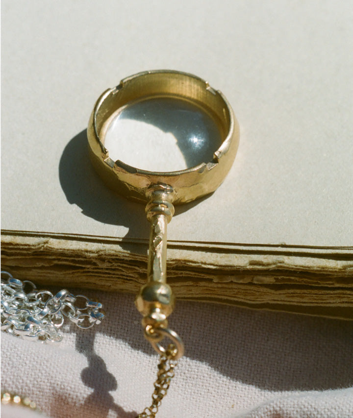 【関税込み】Alighieri ゴールド The Poet’s Lens ネックレス ALIGHIERI The Poet's Lens recycled gold-plated necklace