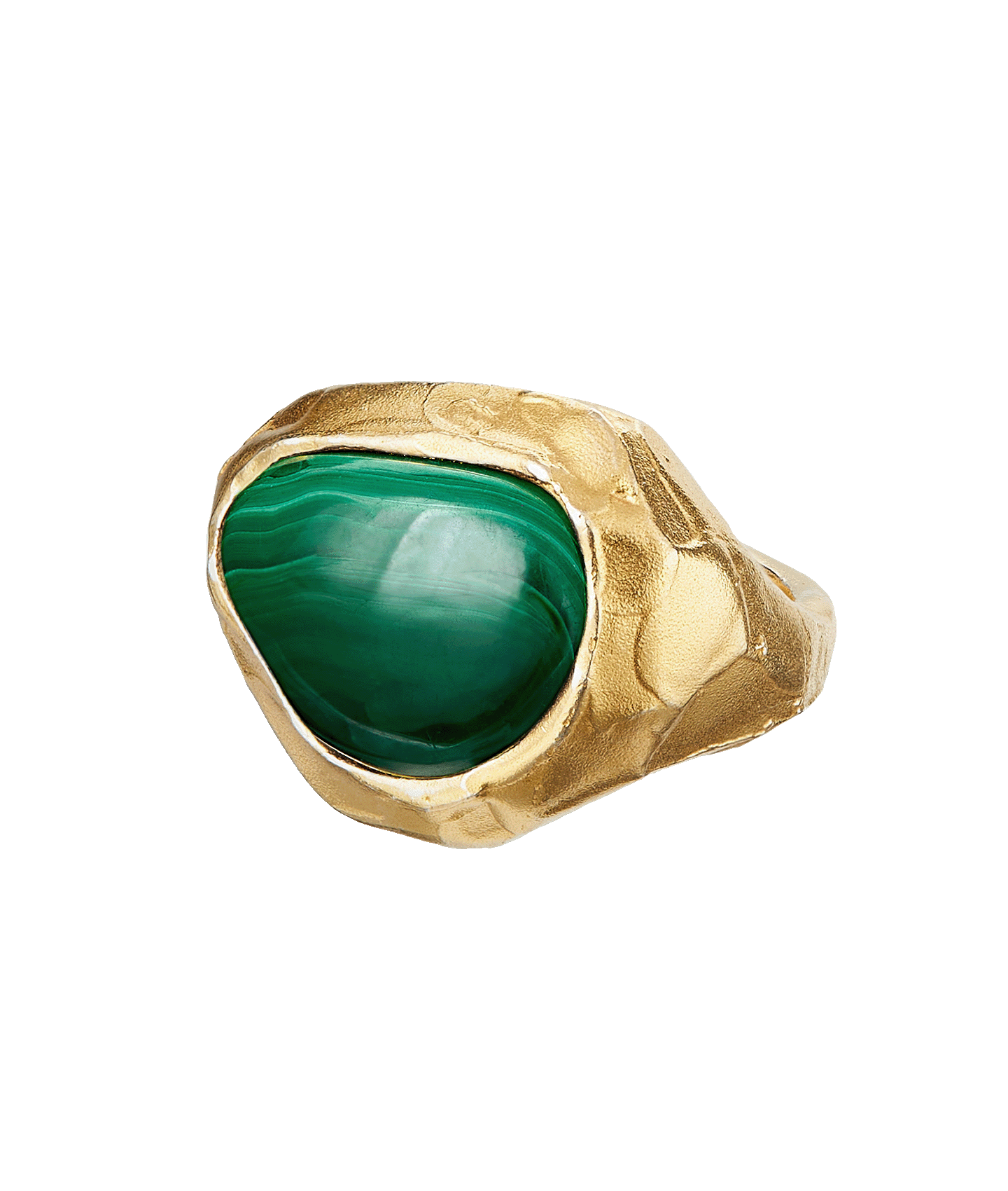 Malachite online signet ring