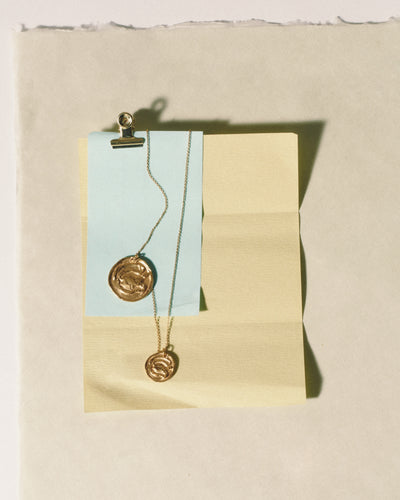 The Gone Fishing Double Medallion Necklace