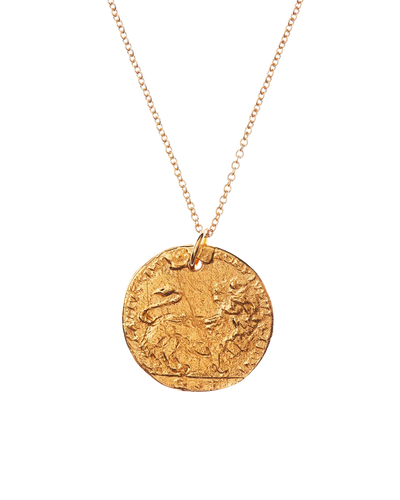Medium Leone Medallion | 24kt Gold-Plated Necklace | Alighieri Medium Leone Medallion | 24kt Gold-Plated Necklace | Alighieri