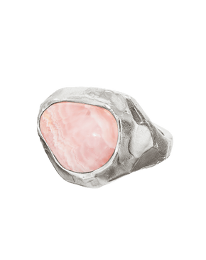 The Skies Ablaze Rhodochrosite Ring