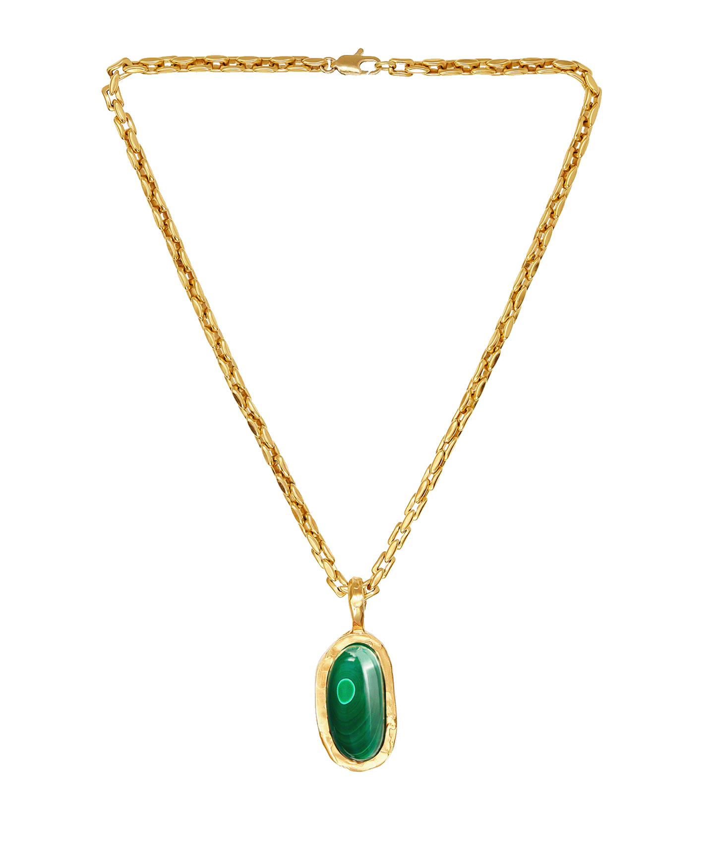 The Sliver of the Mountain Malachite Necklace