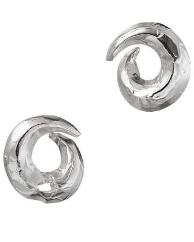 alighieri sterling silver spiral earrings