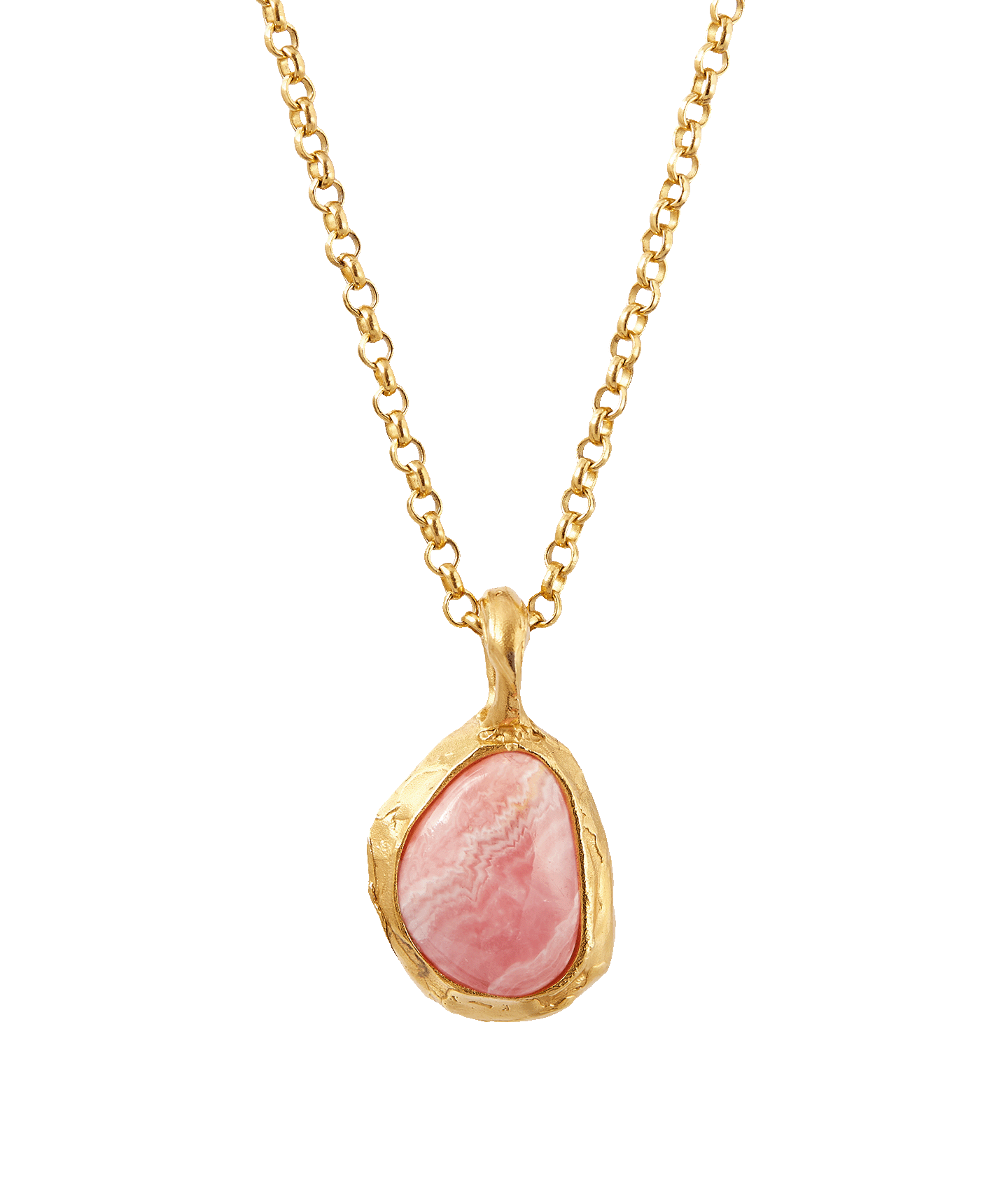 The Droplet of Skies Rhodochrosite Necklace