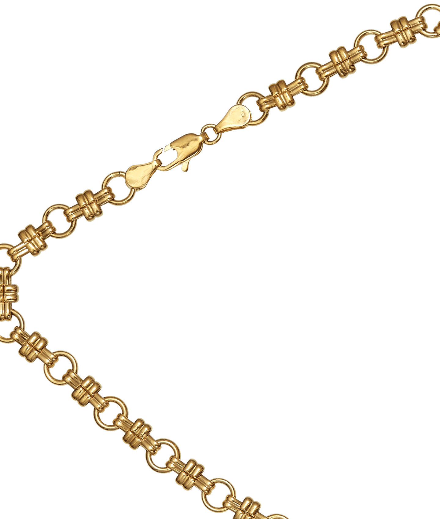 Detail of Alighieri Chunky Chain necklace with chunky talismans