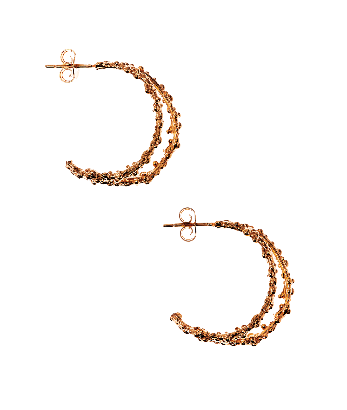 The Crumbling Rock Hoop Earrings