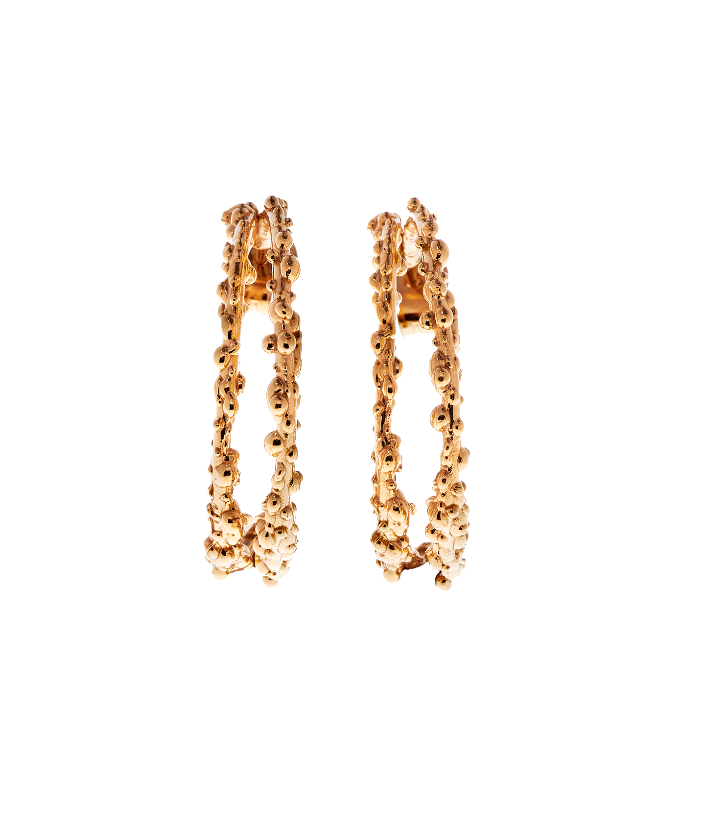 The Crumbling Rock Hoop Earrings