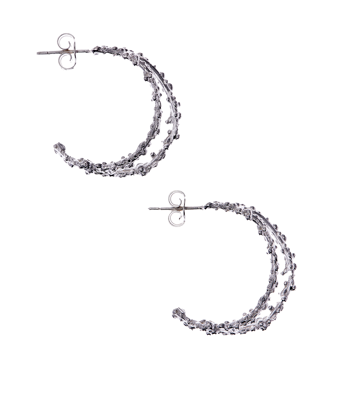 The Crumbling Rock Hoop Earrings