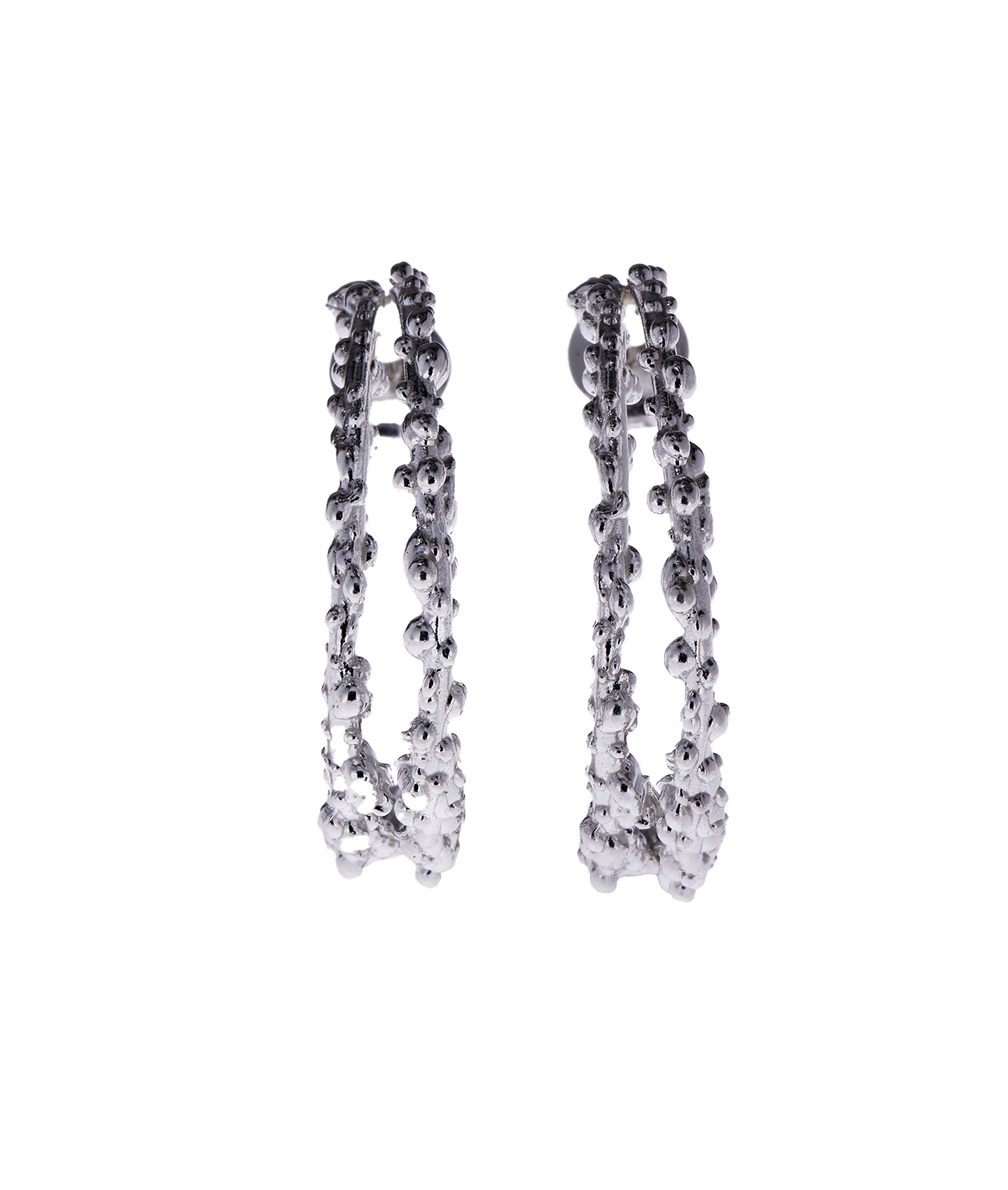 The Crumbling Rock Hoop Earrings