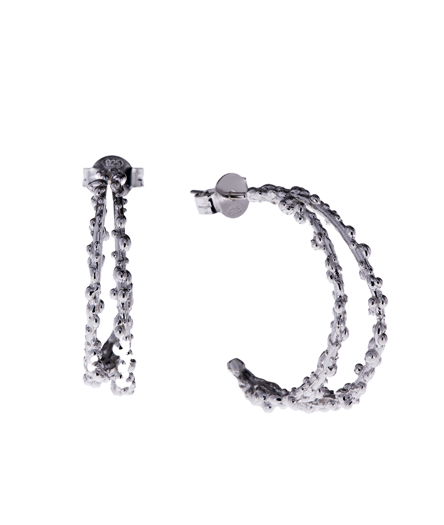 The Crumbling Rock Hoop Earrings