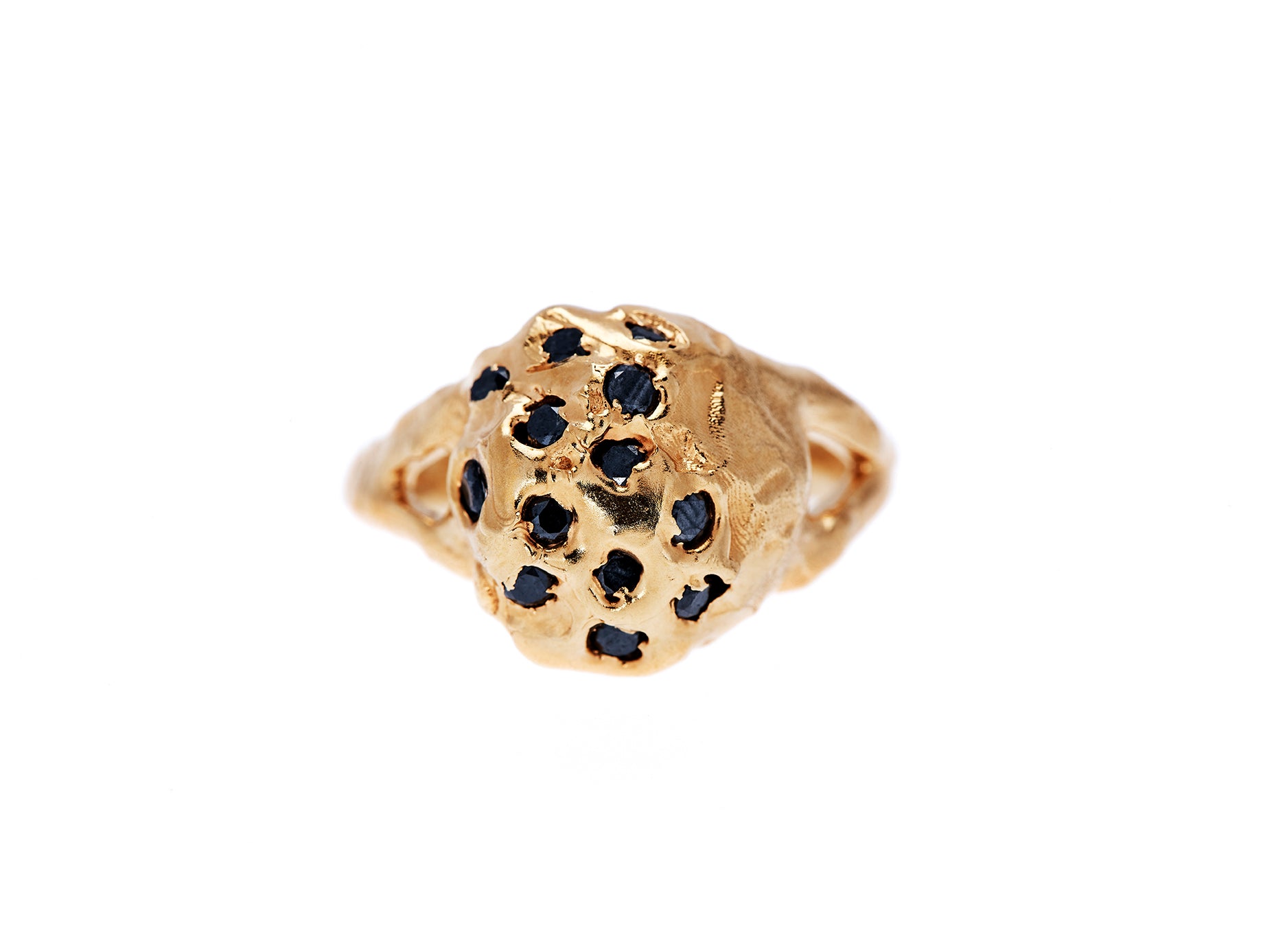 The Black Diamond Dome Ring