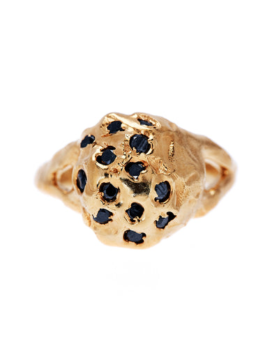 The Black Diamond Dome Ring