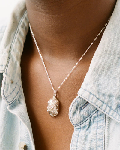 The Fragmented Amulet Necklace // Ice