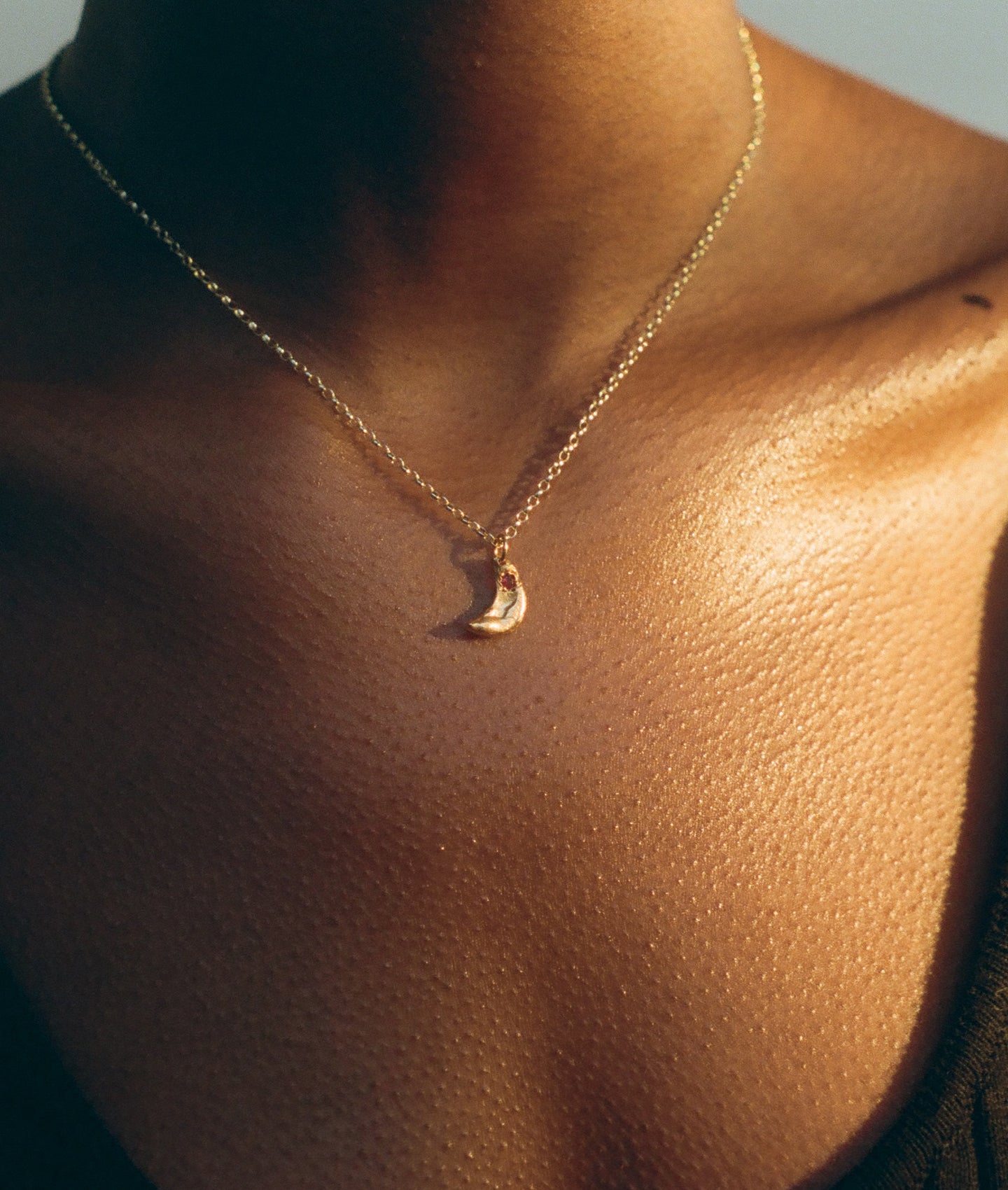 The Faint Moonlight Necklace // Ruby