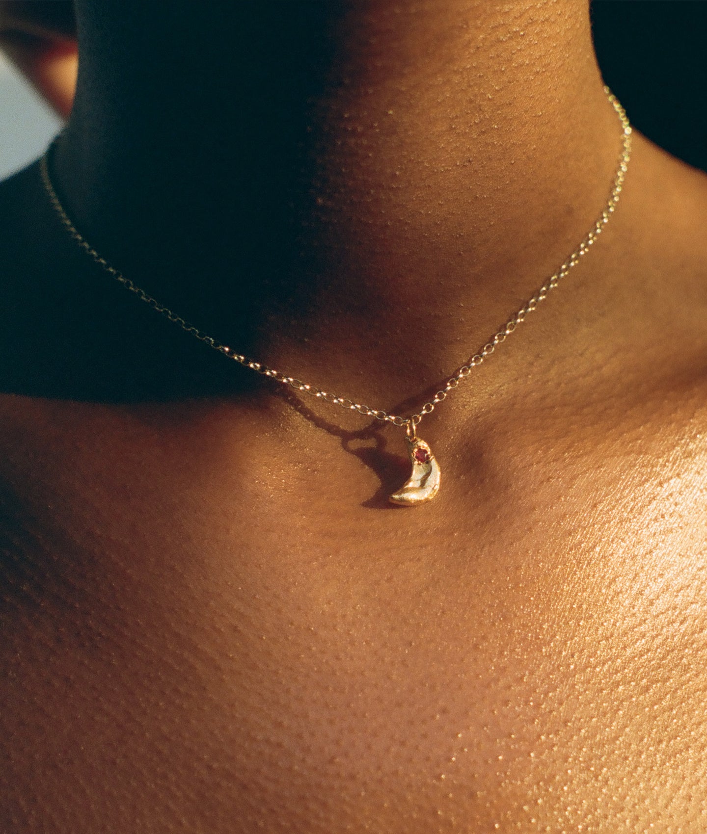 The Faint Moonlight Necklace // Ruby