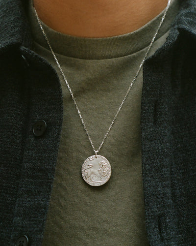 The Snow Lion Medallion // Box Chain