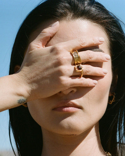 24k plated gold, The Alighieri Ring, Chunky Statement Ring, Alighieri Jewellery, sustainable