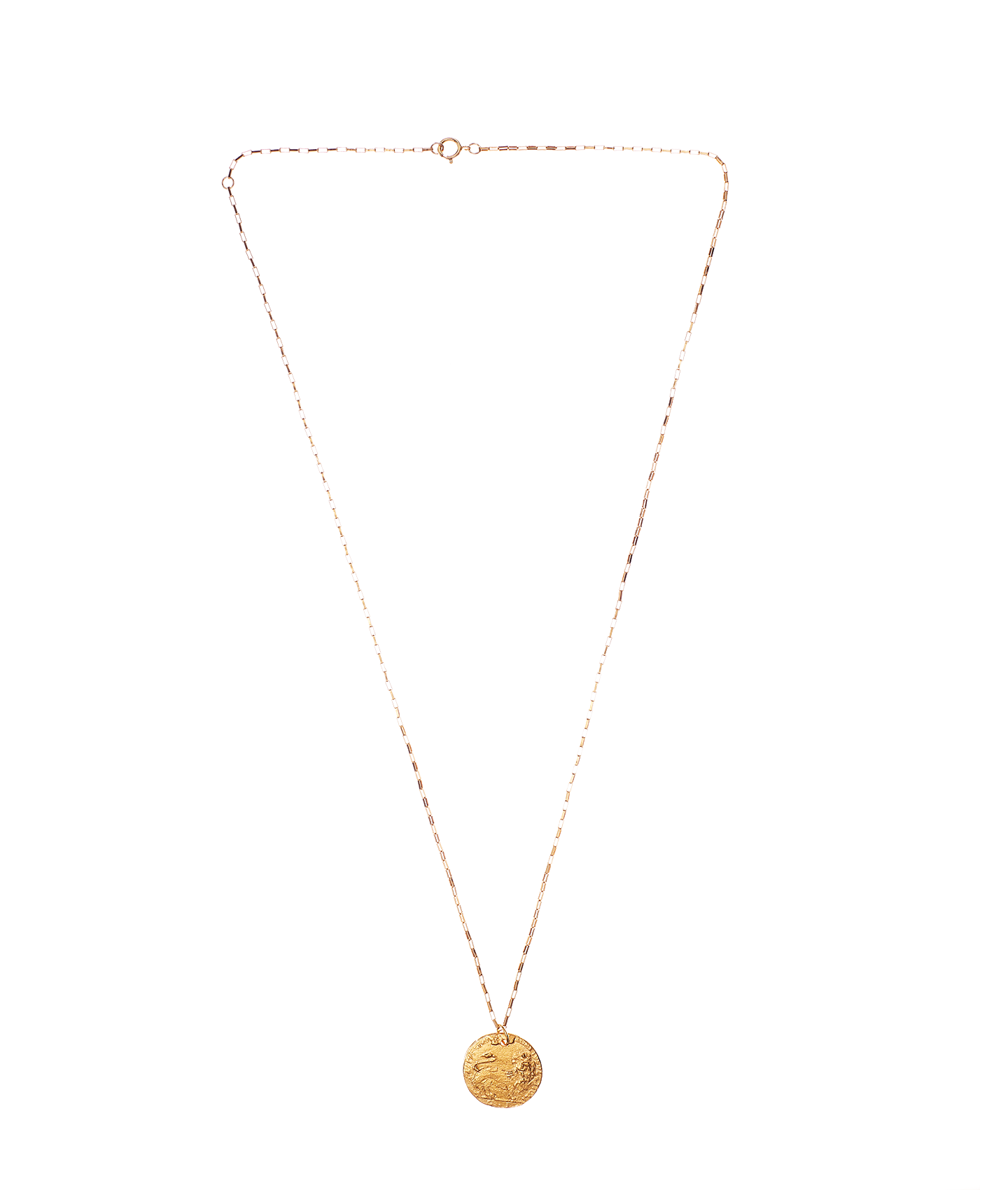 Alighieri signature gold leone medallion medium coin necklace box chain