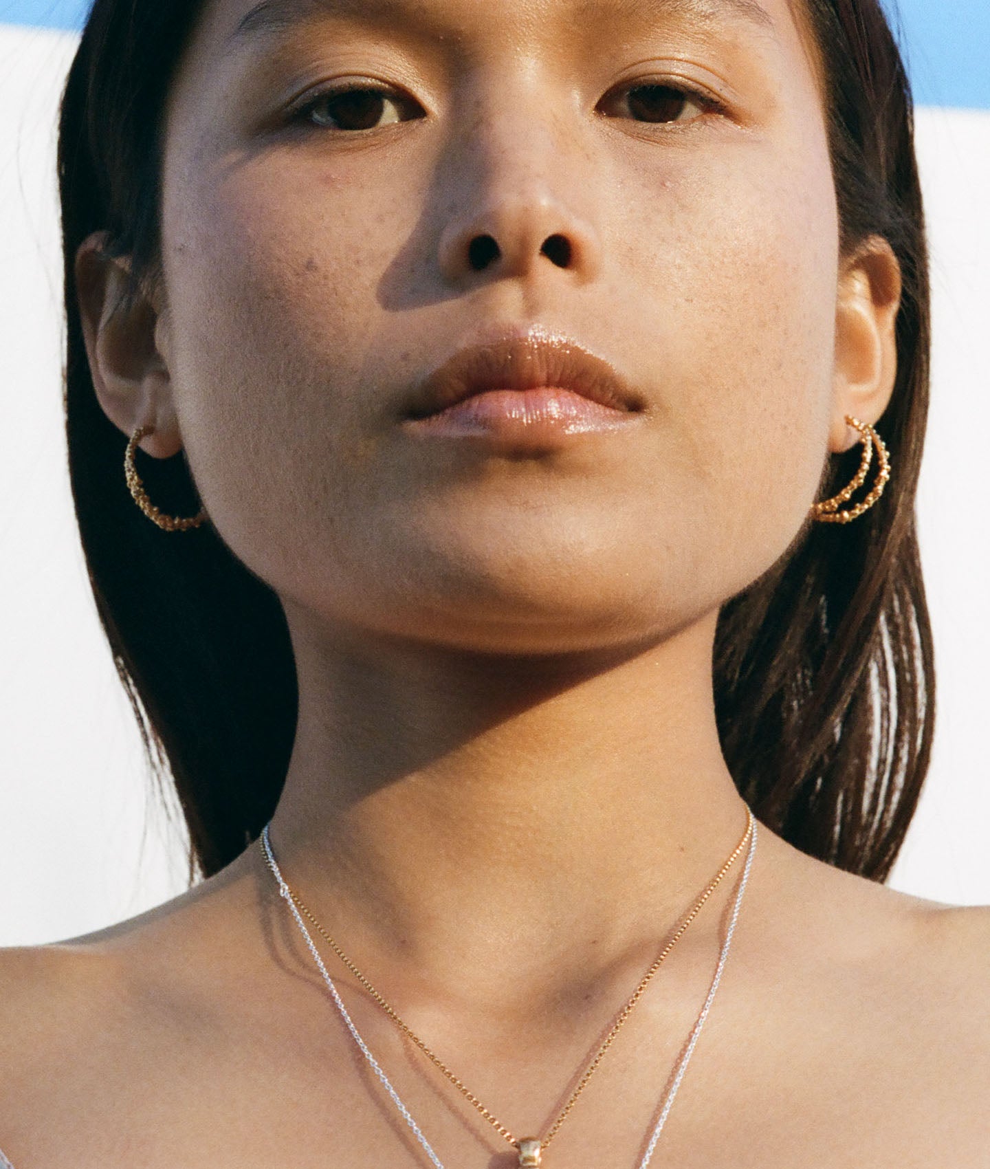The Crumbling Rock Hoop Earrings