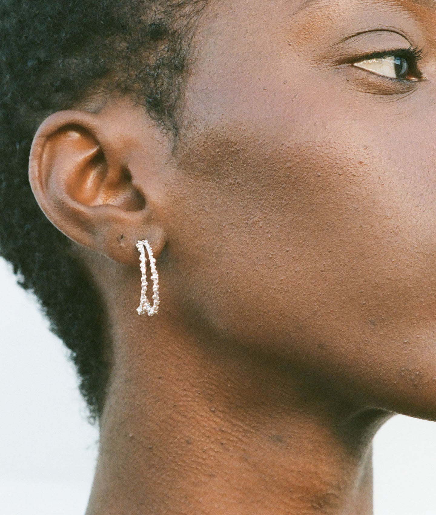 The Crumbling Rock Hoop Earrings