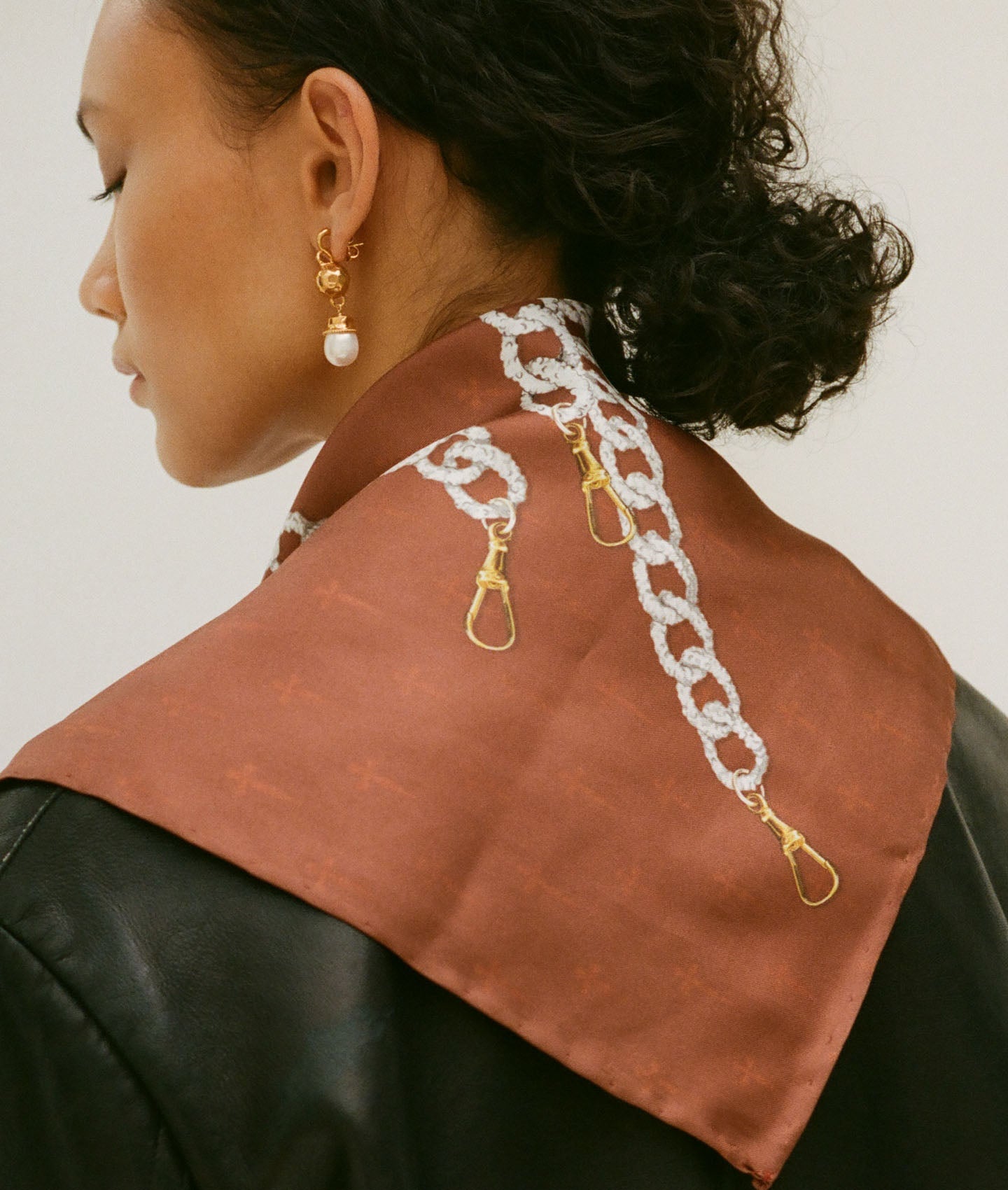 Printed Silk Scarf by Alighieri Jewellery