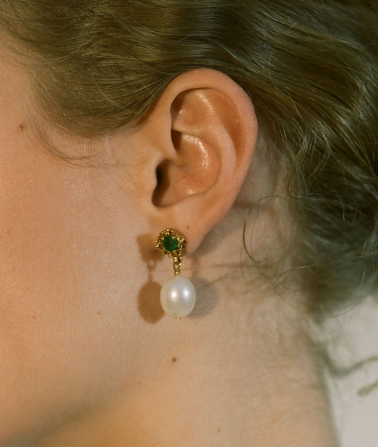 The Emerald Spark Earrings