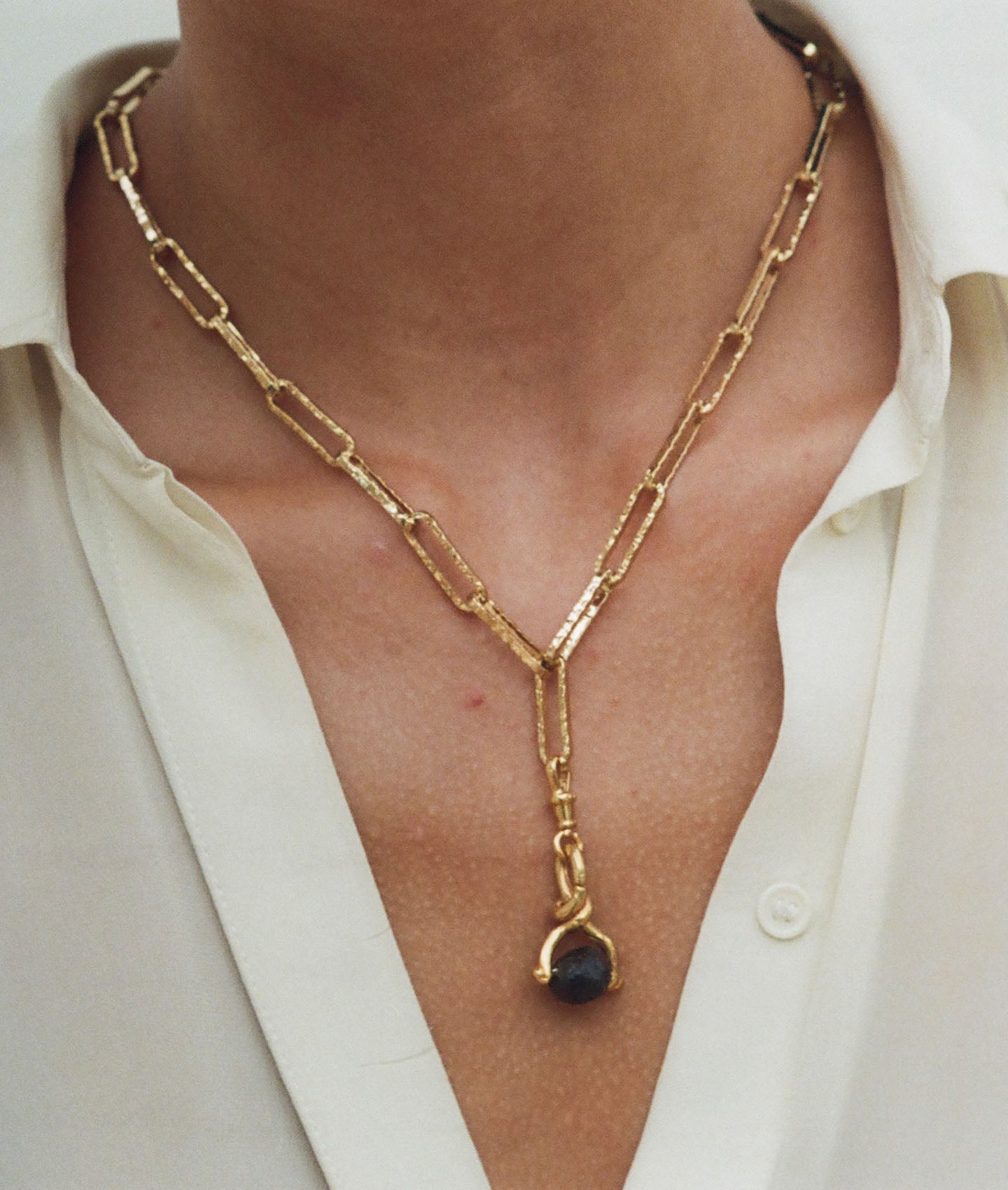 The Raindrop of Fire Garnet Choker
