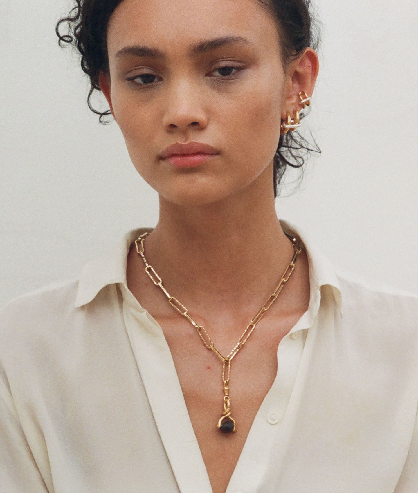 The Raindrop of Fire Garnet Choker