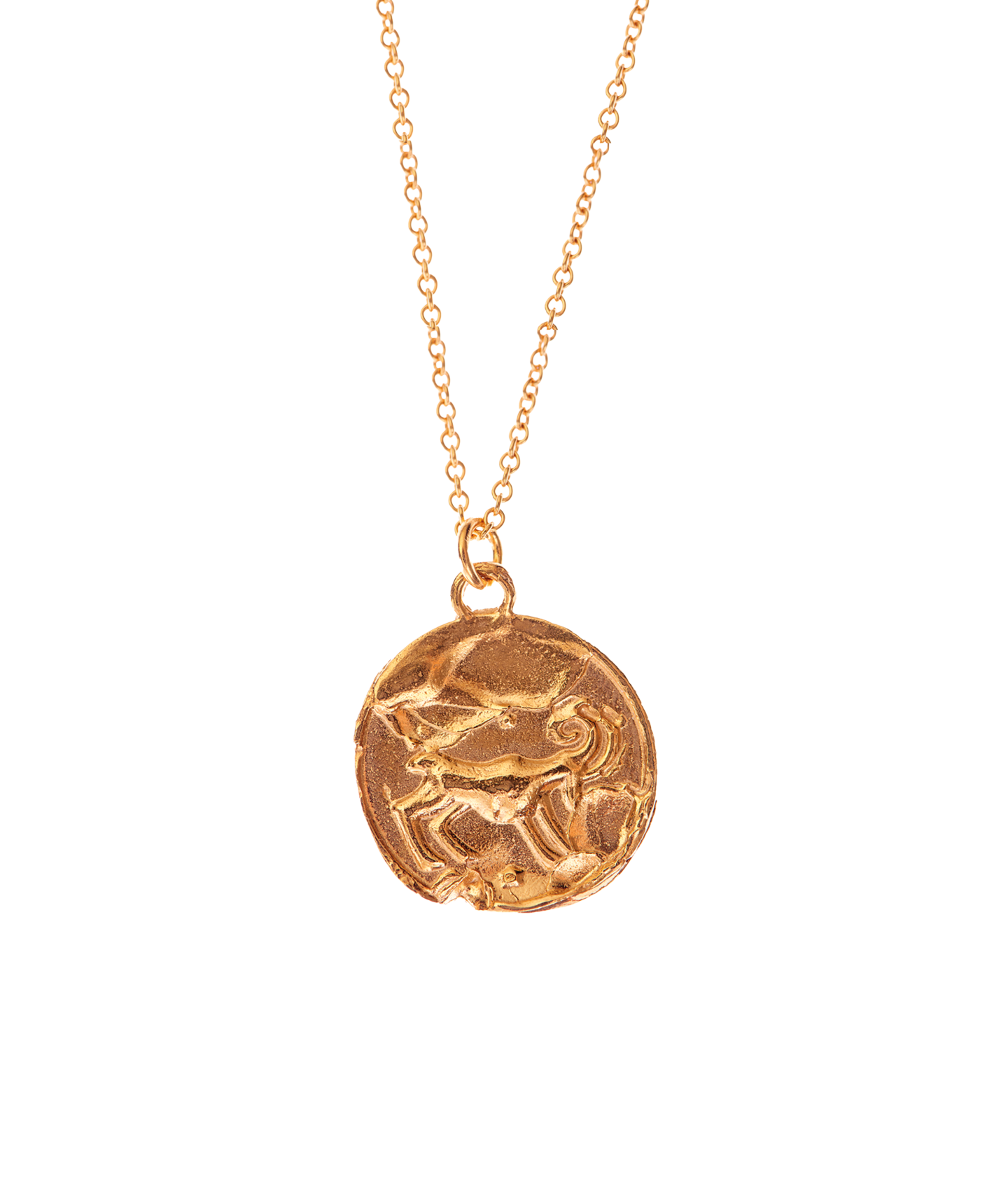 Aries Necklace 24k Gold Plated Zodiac Pendant Alighieri