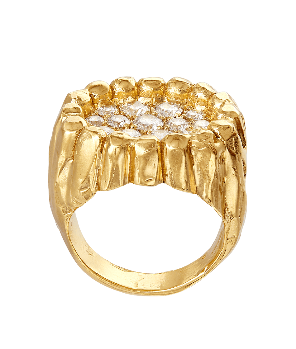 The Ruins Pav e Diamond Ring Alighieri Fine Jewellery