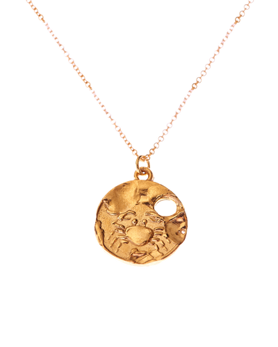 Gold cancer online necklace