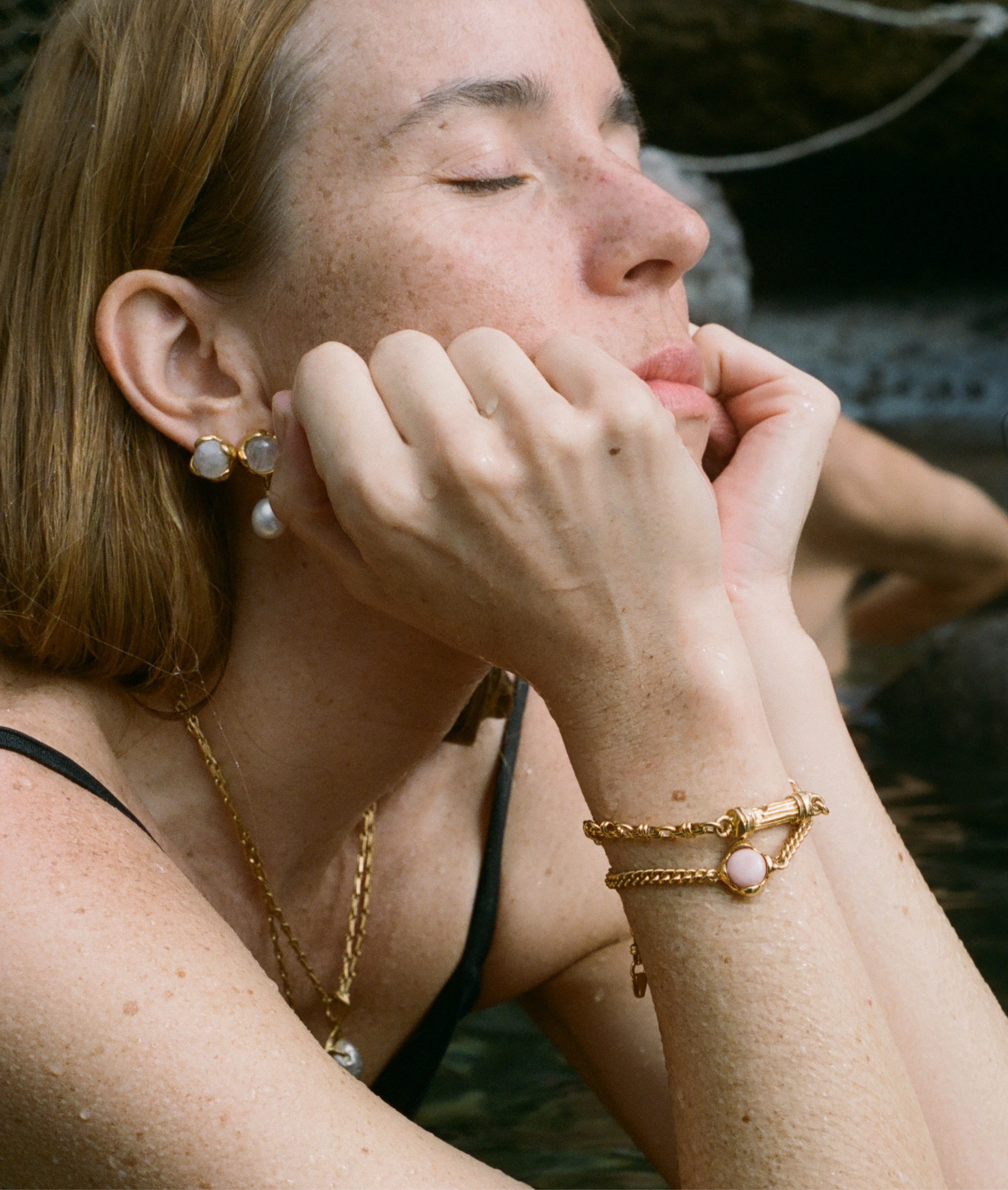 The Dusk Opal Bracelet 24kt Gold Plated Alighieri Jewellery