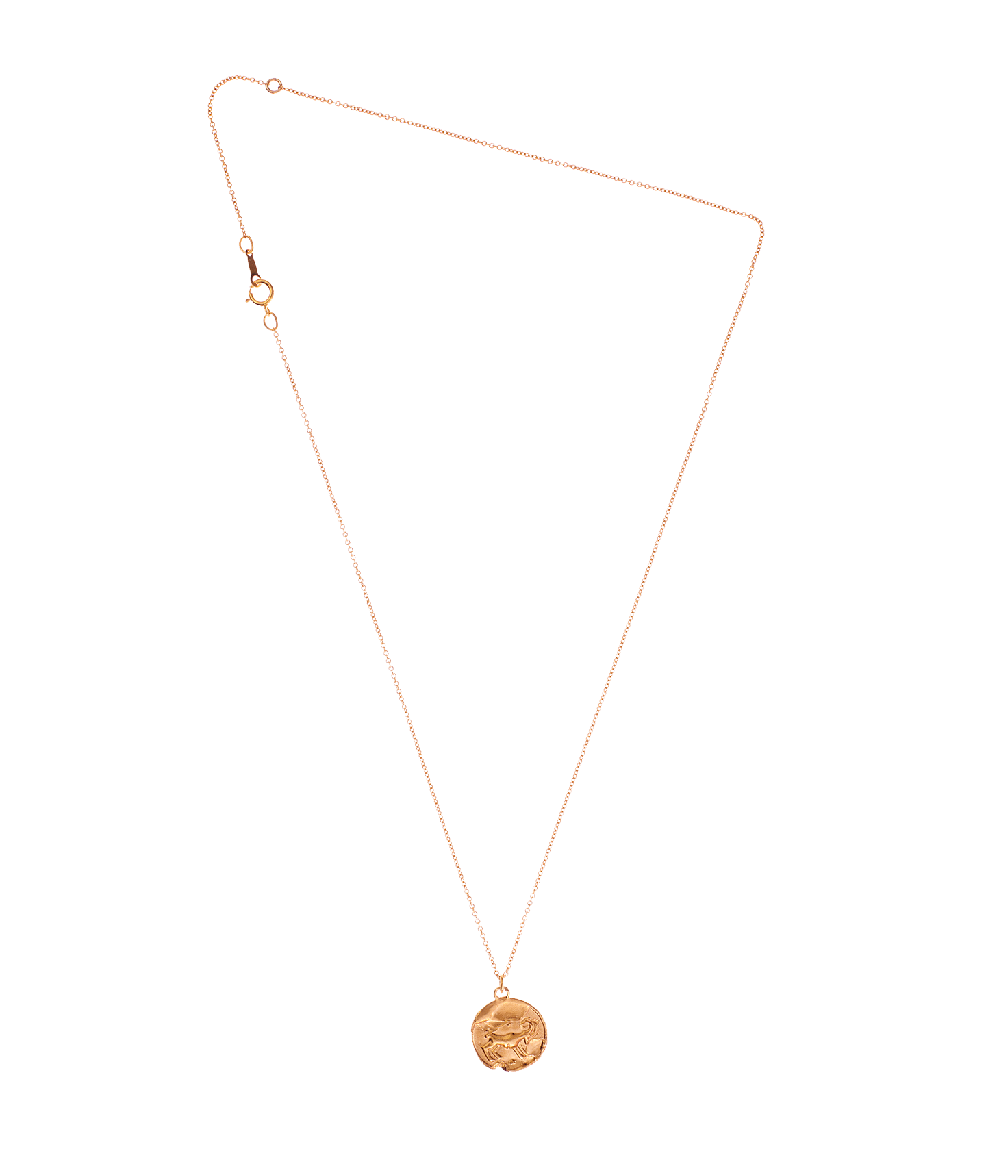 Alighieri Gold Aries Zodiac Necklace Medallion