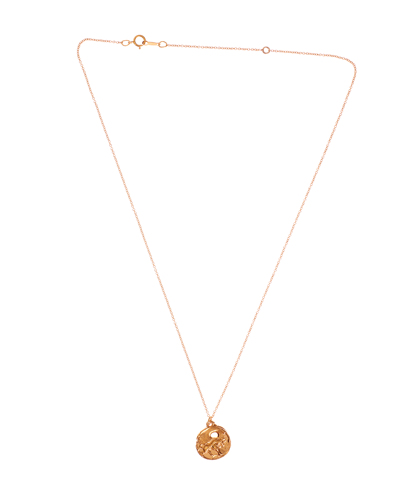  Alighieri Gold Plated Taurus Zodiac Necklace Medallion