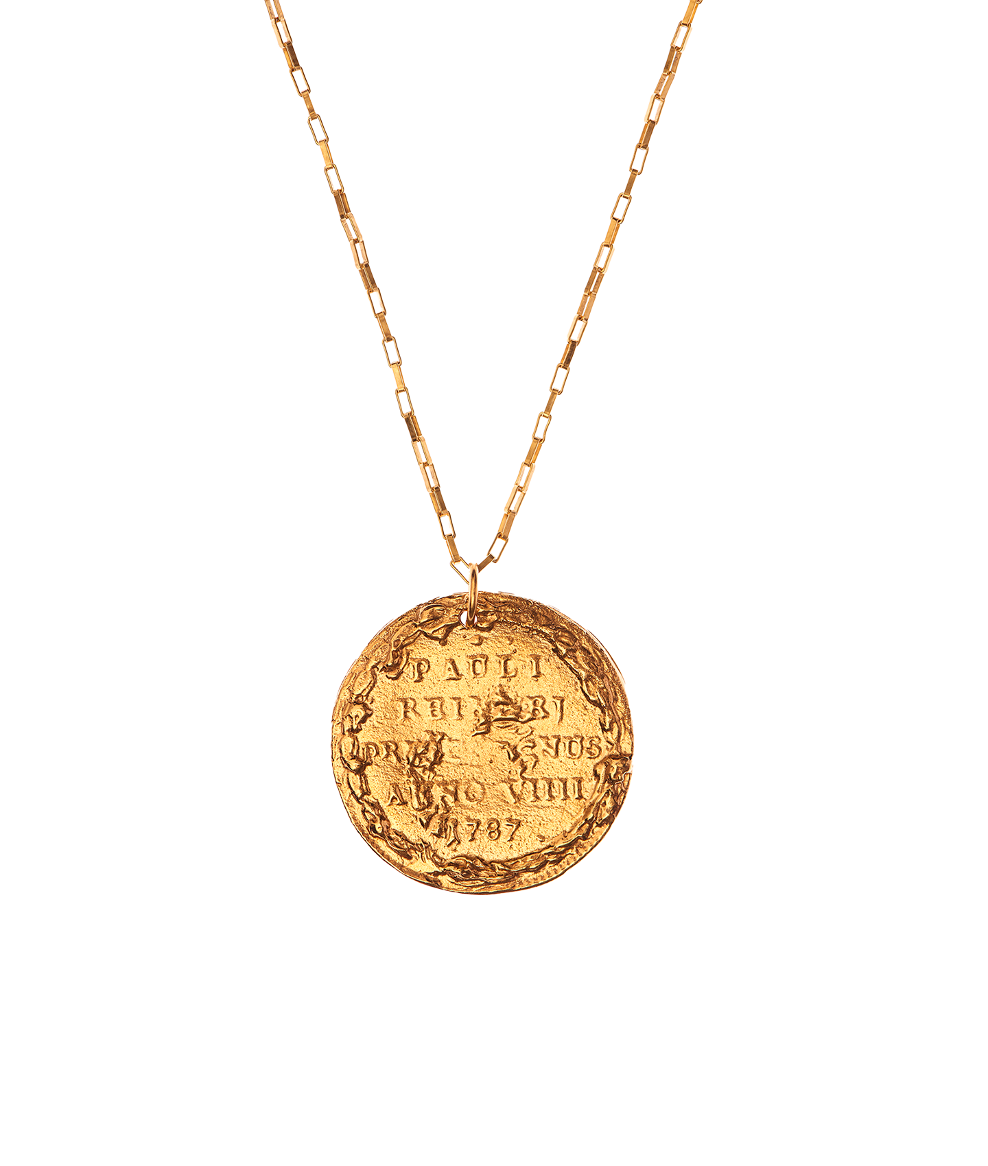 Solid gold 2025 medallion pendant