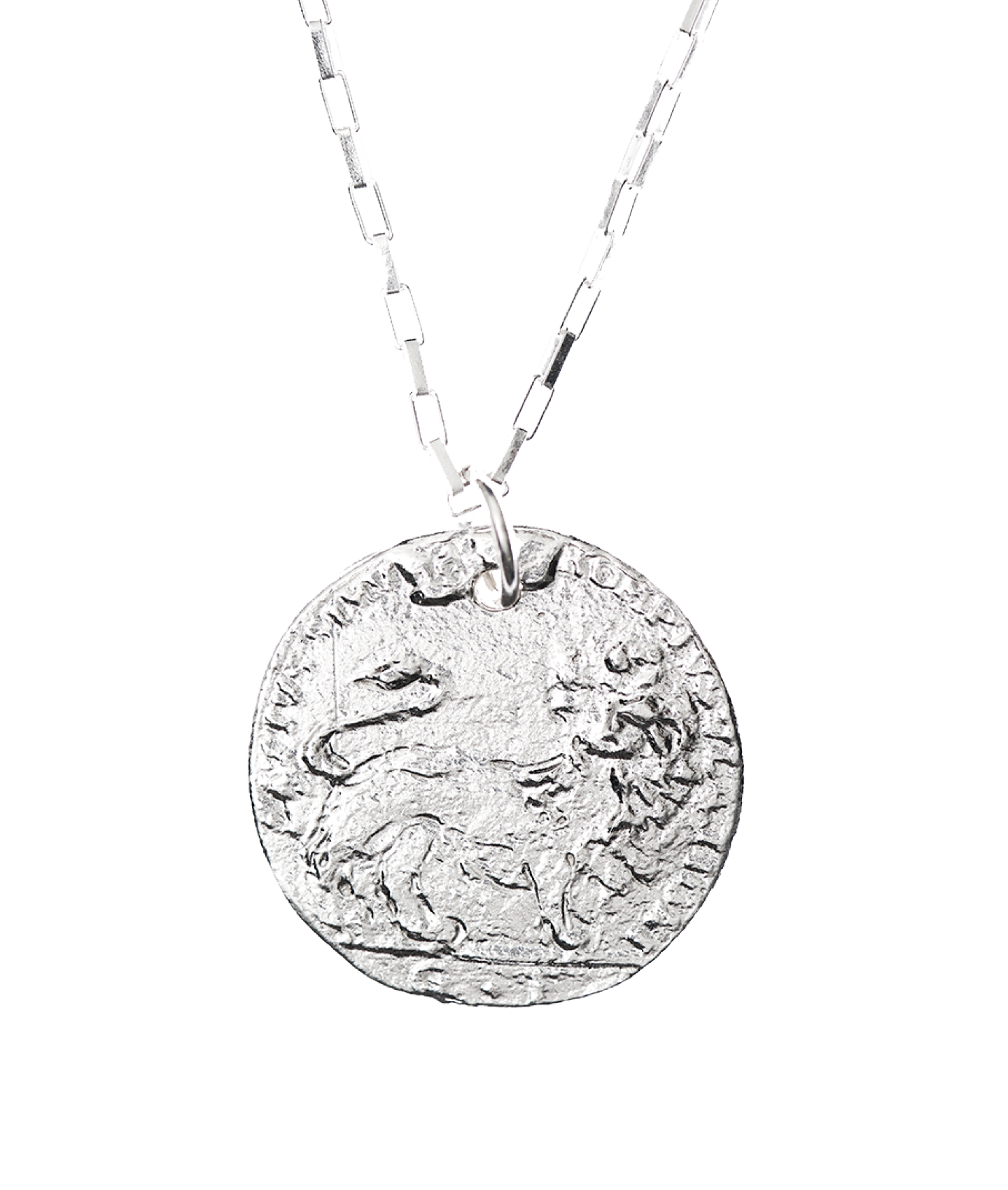 The Snow Lion Medallion // Box Chain
