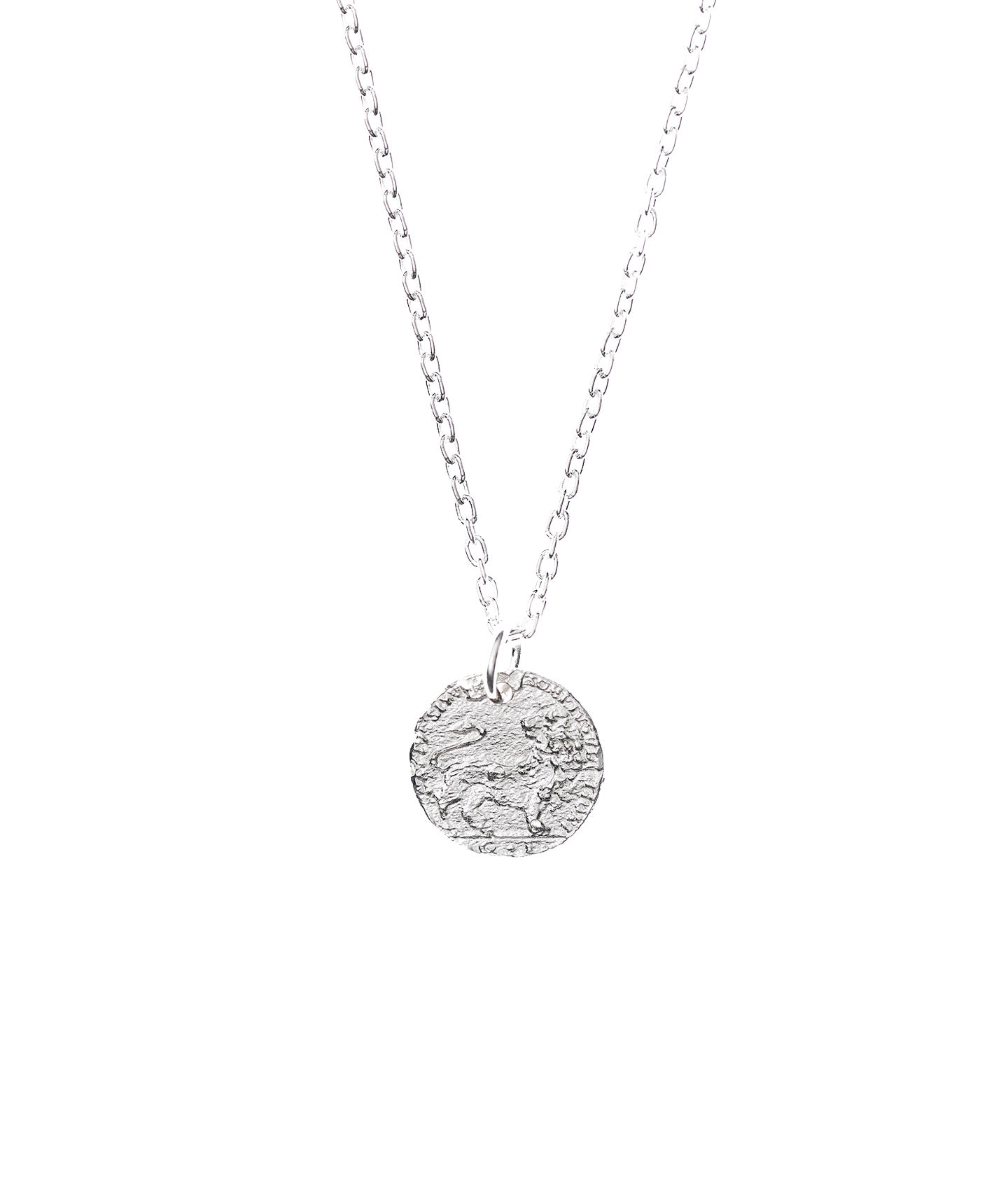 alighieri Snow Lion Cub Necklace | Recycled Sterling Silver Coin | Alighieri Necklaces