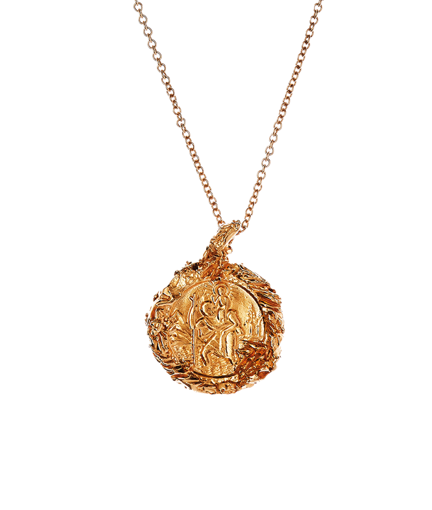 St Christopher Necklace | Solid Gold | Lily Blanche – Lily Blanche