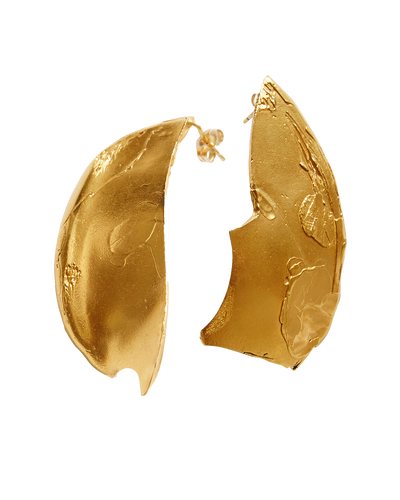 Talisman 24 Kt Gold Plated Earrings in Gold - Alighieri